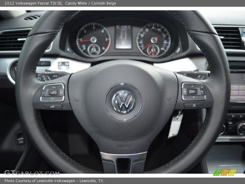 Candy White / Cornsilk Beige 2012 Volkswagen Passat TDI SE