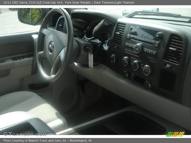 Pure Silver Metallic / Dark Titanium/Light Titanium 2011 GMC Sierra 1500 SLE Crew Cab 4x4