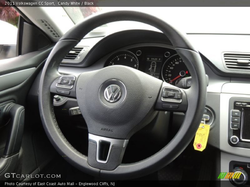 Candy White / Black 2011 Volkswagen CC Sport
