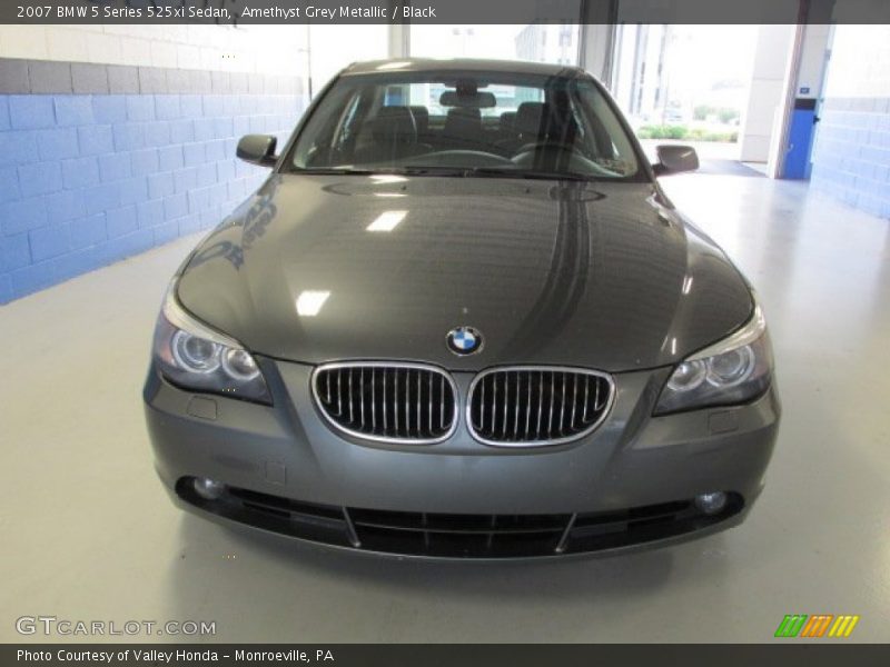 Amethyst Grey Metallic / Black 2007 BMW 5 Series 525xi Sedan