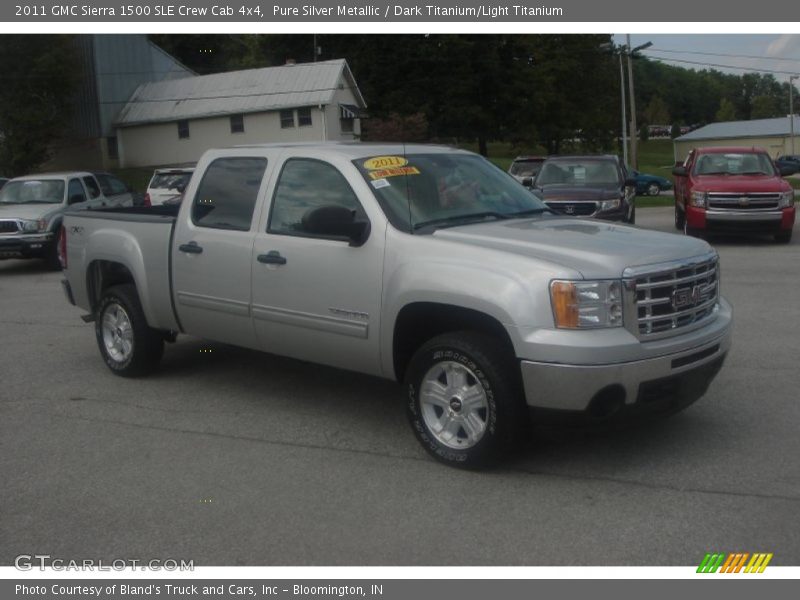 Pure Silver Metallic / Dark Titanium/Light Titanium 2011 GMC Sierra 1500 SLE Crew Cab 4x4