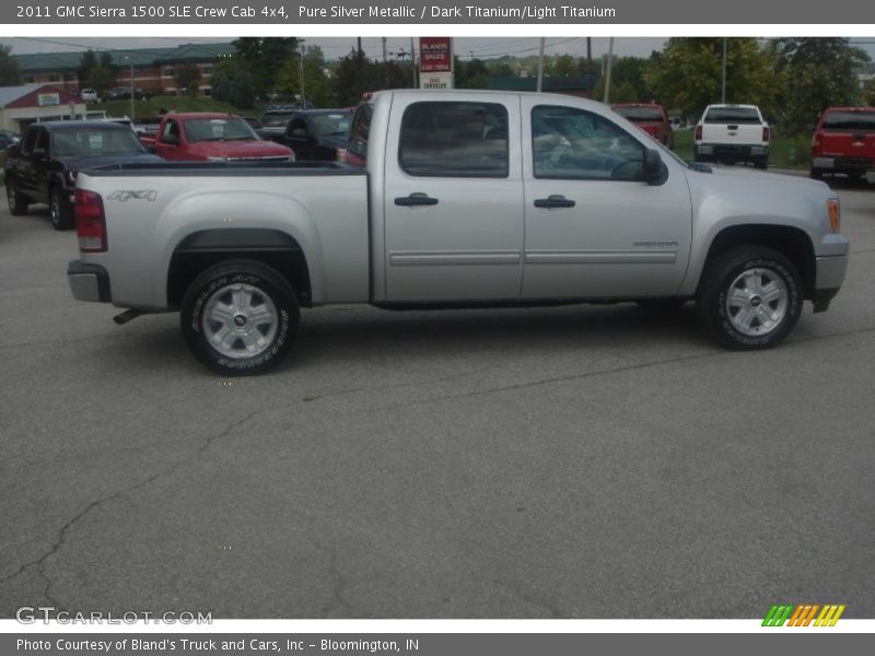 Pure Silver Metallic / Dark Titanium/Light Titanium 2011 GMC Sierra 1500 SLE Crew Cab 4x4