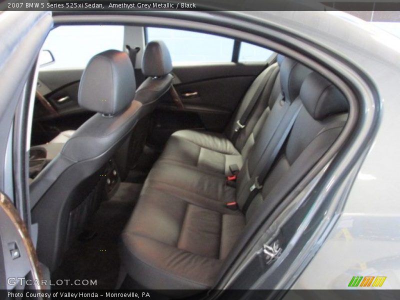 Amethyst Grey Metallic / Black 2007 BMW 5 Series 525xi Sedan