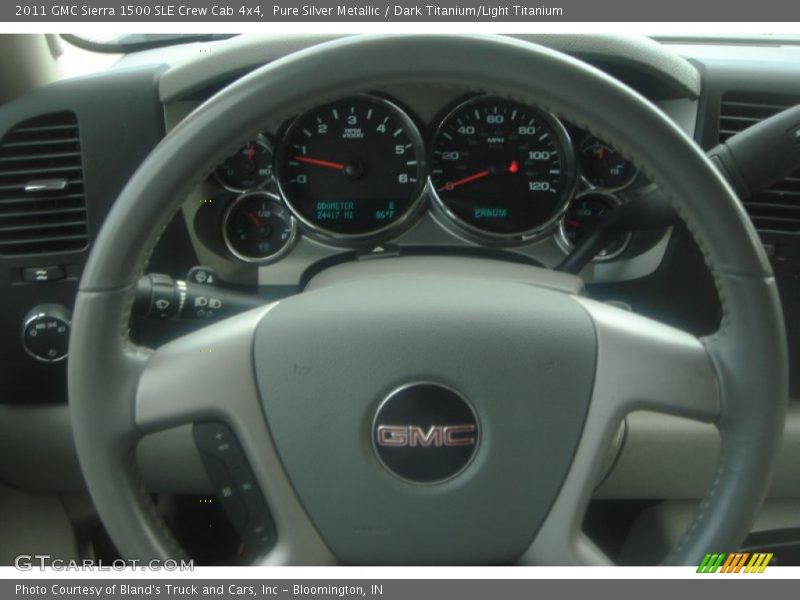 Pure Silver Metallic / Dark Titanium/Light Titanium 2011 GMC Sierra 1500 SLE Crew Cab 4x4