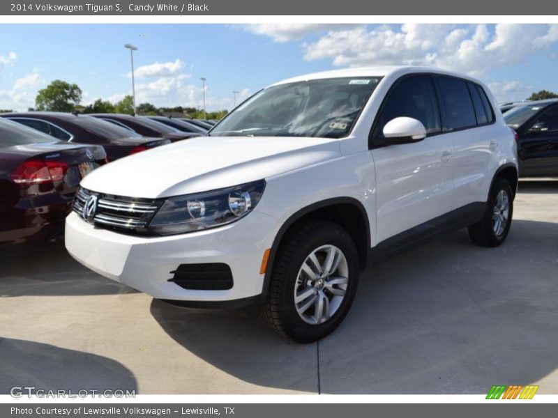 Candy White / Black 2014 Volkswagen Tiguan S