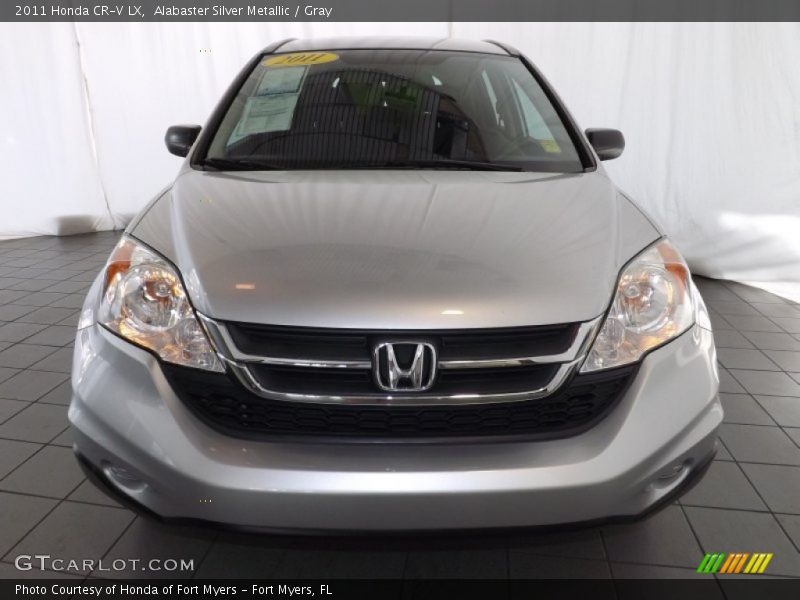 Alabaster Silver Metallic / Gray 2011 Honda CR-V LX