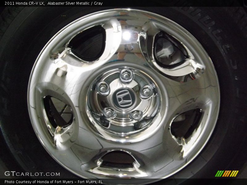 Alabaster Silver Metallic / Gray 2011 Honda CR-V LX