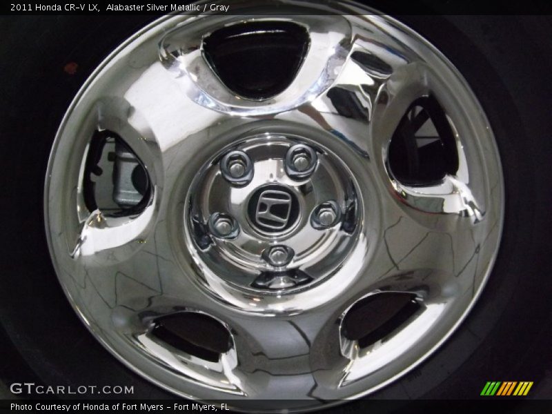 Alabaster Silver Metallic / Gray 2011 Honda CR-V LX