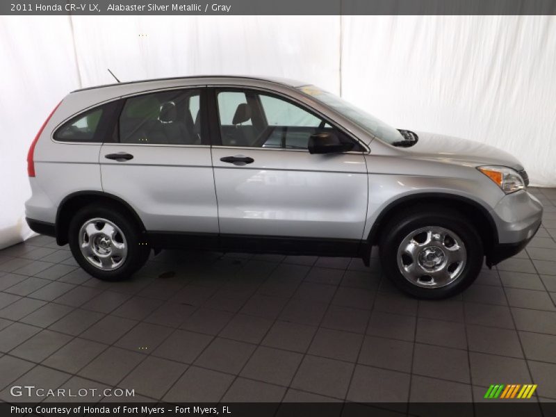 Alabaster Silver Metallic / Gray 2011 Honda CR-V LX