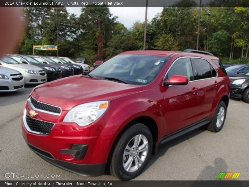 Crystal Red Tintcoat / Jet Black 2014 Chevrolet Equinox LT AWD