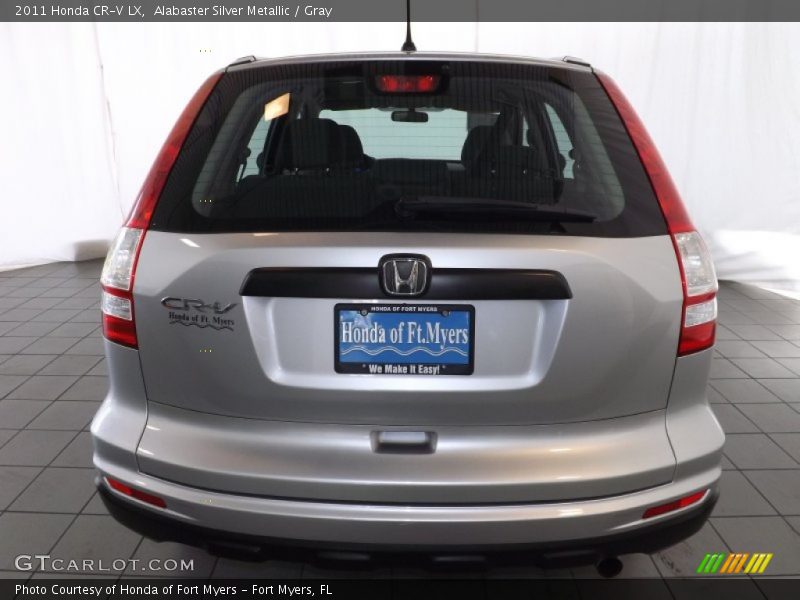 Alabaster Silver Metallic / Gray 2011 Honda CR-V LX