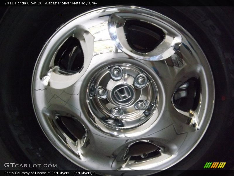 Alabaster Silver Metallic / Gray 2011 Honda CR-V LX