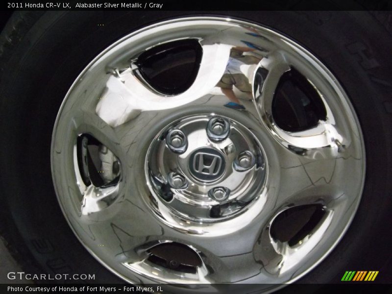 Alabaster Silver Metallic / Gray 2011 Honda CR-V LX