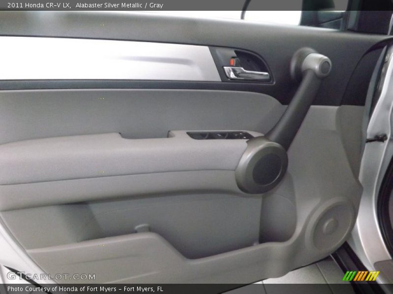 Alabaster Silver Metallic / Gray 2011 Honda CR-V LX