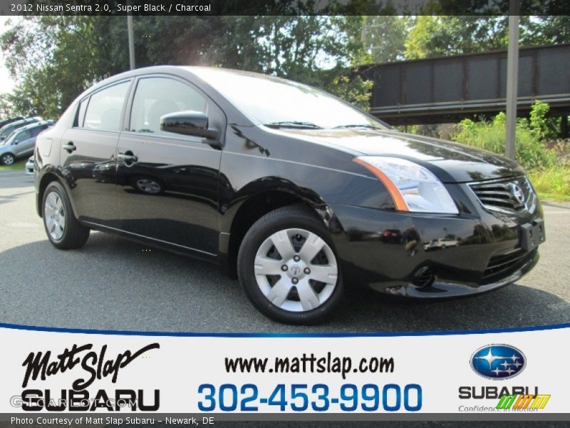 Super Black / Charcoal 2012 Nissan Sentra 2.0