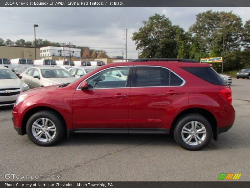 Crystal Red Tintcoat / Jet Black 2014 Chevrolet Equinox LT AWD