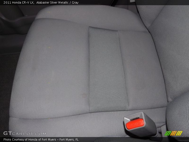 Alabaster Silver Metallic / Gray 2011 Honda CR-V LX