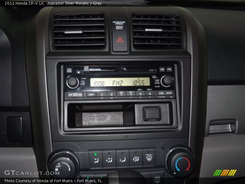 Alabaster Silver Metallic / Gray 2011 Honda CR-V LX