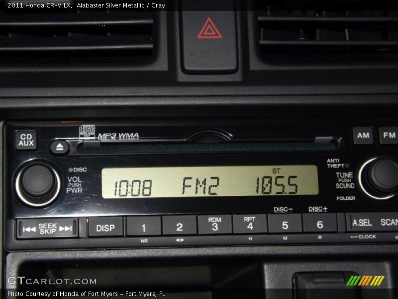 Alabaster Silver Metallic / Gray 2011 Honda CR-V LX