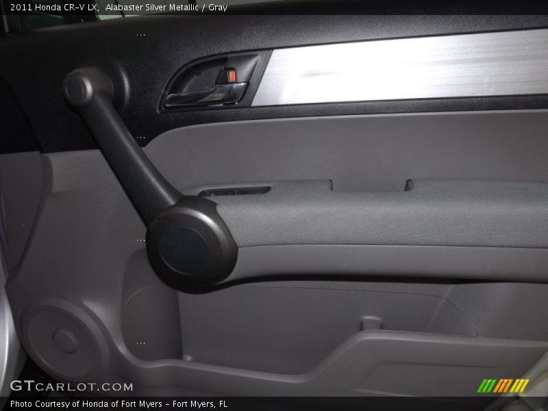 Alabaster Silver Metallic / Gray 2011 Honda CR-V LX