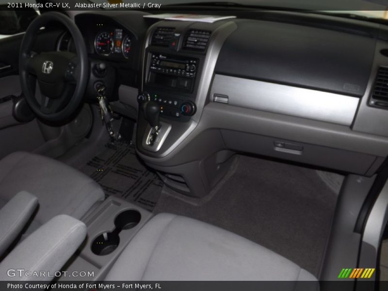 Alabaster Silver Metallic / Gray 2011 Honda CR-V LX