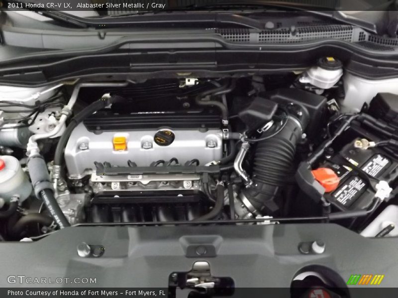 Alabaster Silver Metallic / Gray 2011 Honda CR-V LX