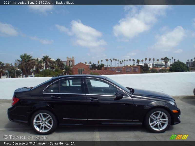 Black / Black 2014 Mercedes-Benz C 250 Sport