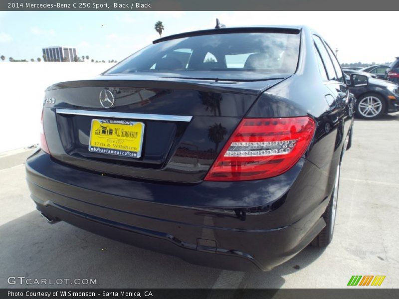 Black / Black 2014 Mercedes-Benz C 250 Sport