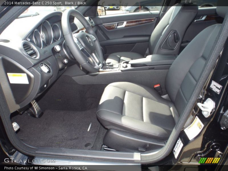 Black / Black 2014 Mercedes-Benz C 250 Sport