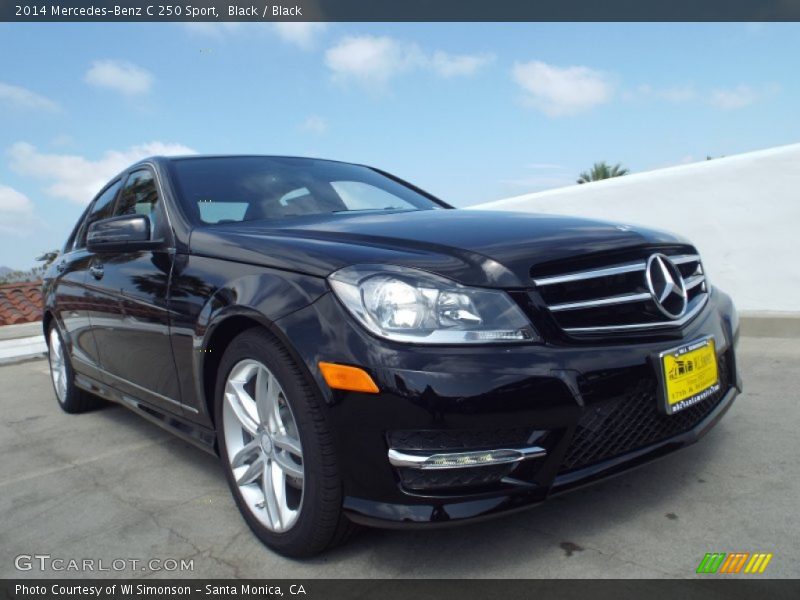 Black / Black 2014 Mercedes-Benz C 250 Sport