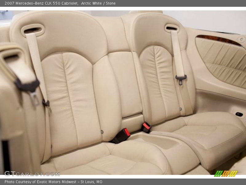 Rear Seat of 2007 CLK 550 Cabriolet