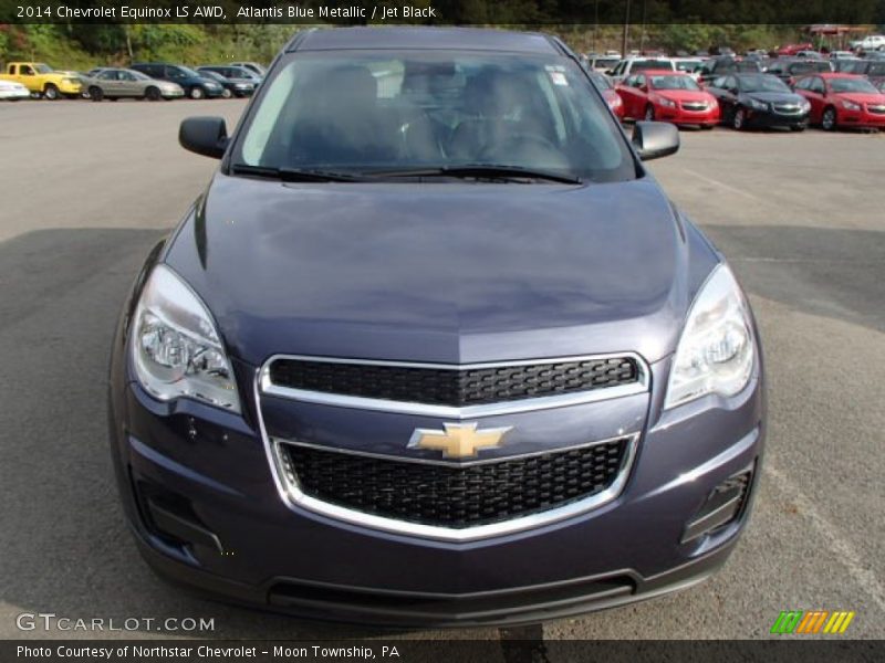 Atlantis Blue Metallic / Jet Black 2014 Chevrolet Equinox LS AWD