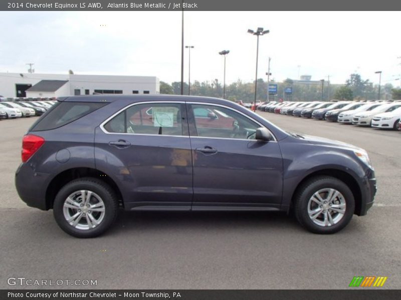 Atlantis Blue Metallic / Jet Black 2014 Chevrolet Equinox LS AWD