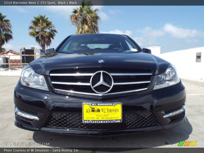 Black / Black 2014 Mercedes-Benz C 250 Sport
