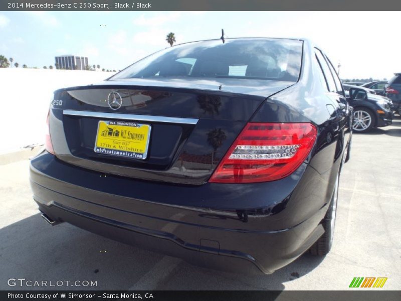 Black / Black 2014 Mercedes-Benz C 250 Sport