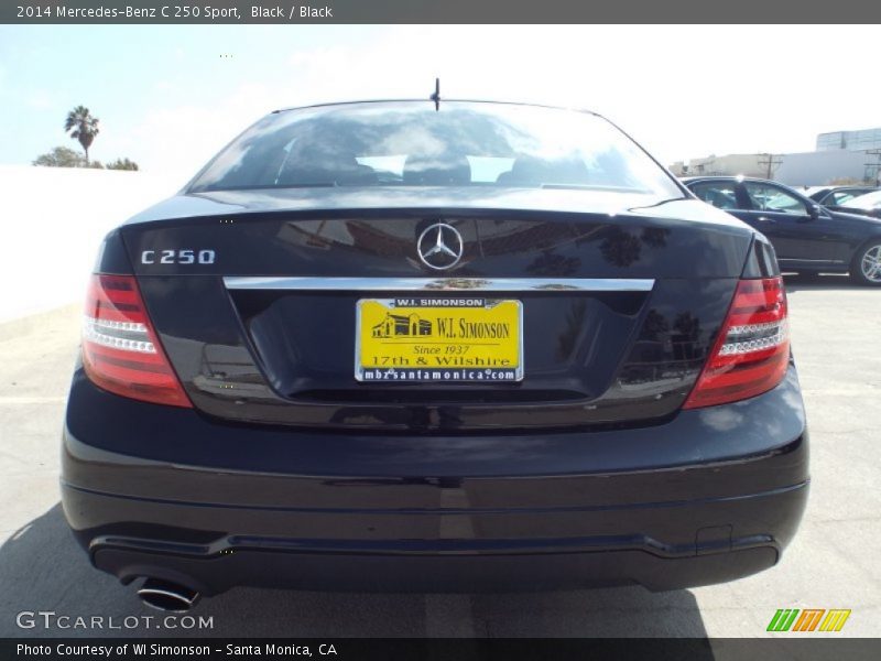 Black / Black 2014 Mercedes-Benz C 250 Sport