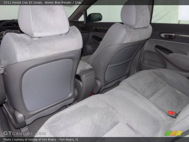 Atomic Blue Metallic / Gray 2011 Honda Civic EX Sedan