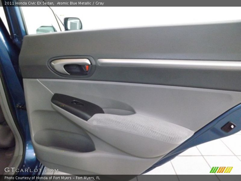 Atomic Blue Metallic / Gray 2011 Honda Civic EX Sedan