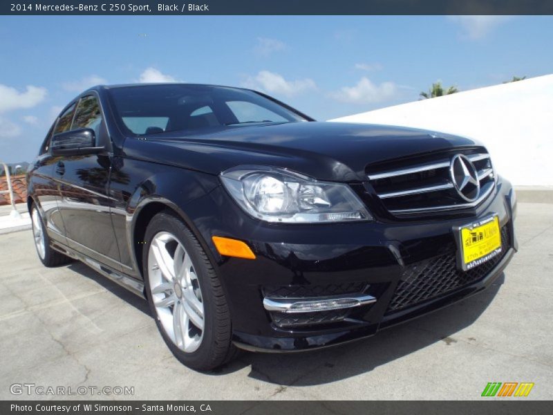 Black / Black 2014 Mercedes-Benz C 250 Sport