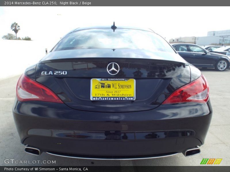 Night Black / Beige 2014 Mercedes-Benz CLA 250