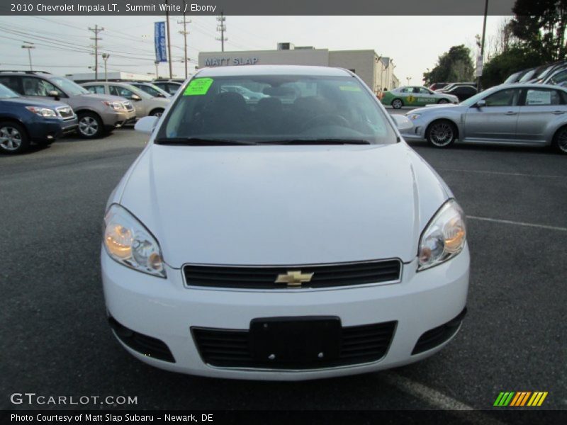 Summit White / Ebony 2010 Chevrolet Impala LT