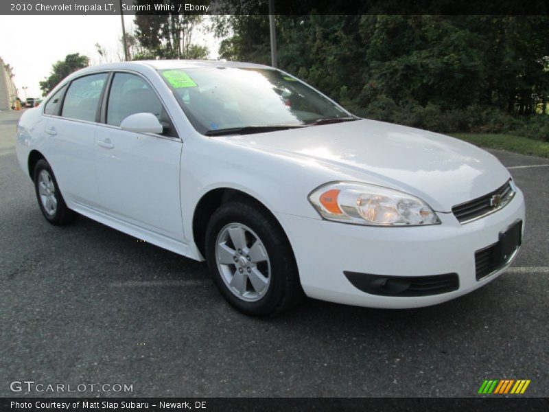 Summit White / Ebony 2010 Chevrolet Impala LT