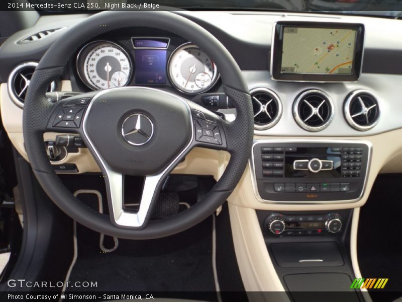 Night Black / Beige 2014 Mercedes-Benz CLA 250