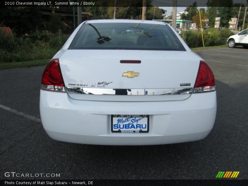 Summit White / Ebony 2010 Chevrolet Impala LT