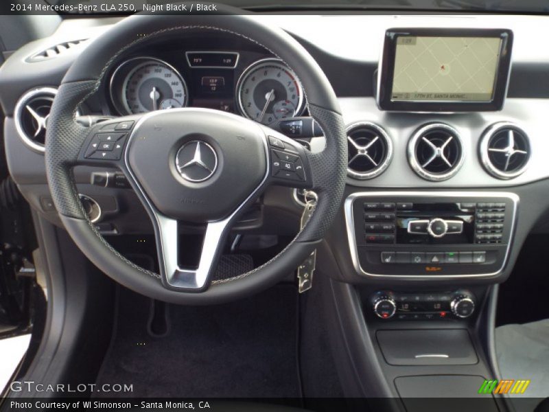 Dashboard of 2014 CLA 250