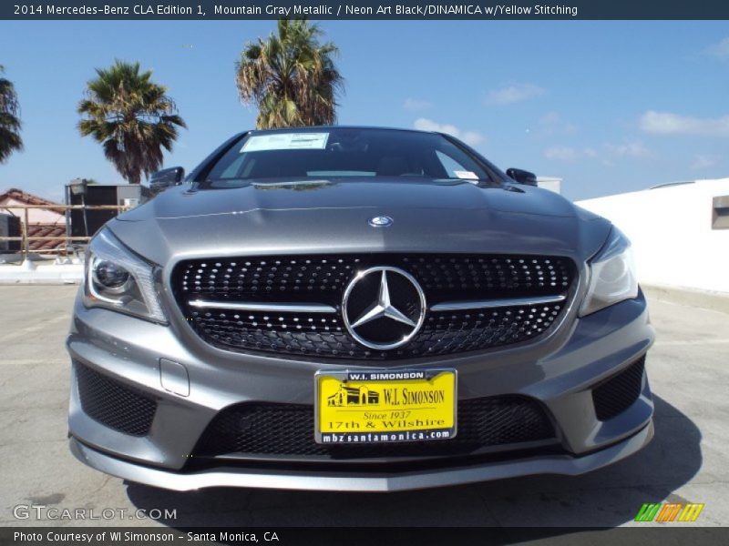 Mountain Gray Metallic / Neon Art Black/DINAMICA w/Yellow Stitching 2014 Mercedes-Benz CLA Edition 1