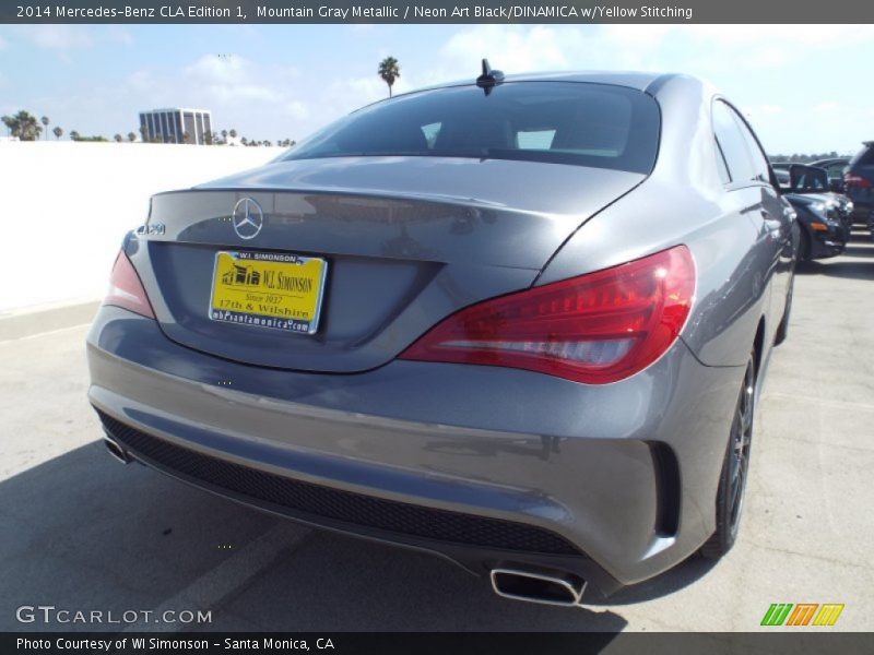 Mountain Gray Metallic / Neon Art Black/DINAMICA w/Yellow Stitching 2014 Mercedes-Benz CLA Edition 1