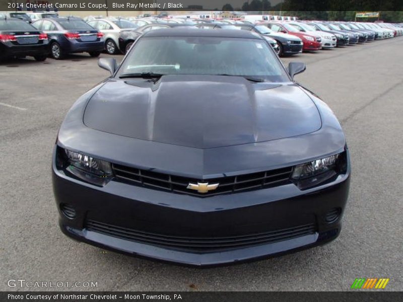 Blue Ray Metallic / Black 2014 Chevrolet Camaro LS Coupe