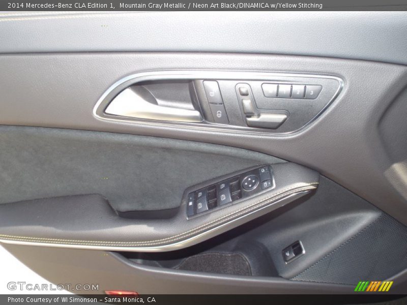 Mountain Gray Metallic / Neon Art Black/DINAMICA w/Yellow Stitching 2014 Mercedes-Benz CLA Edition 1