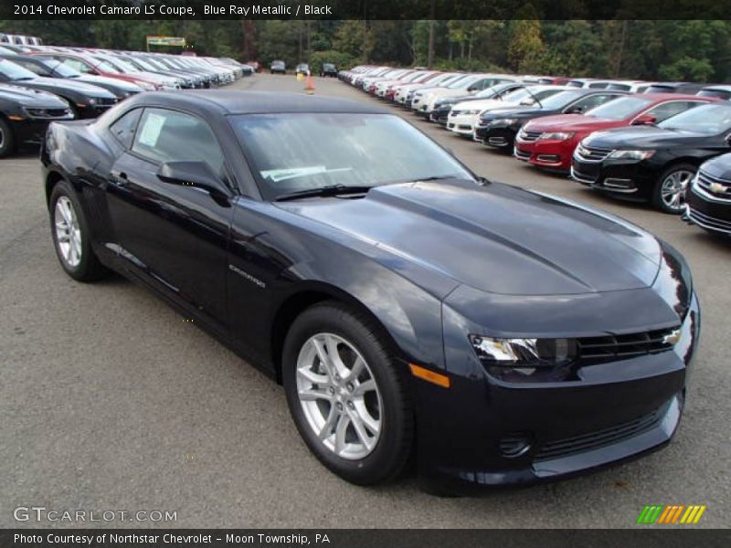 Blue Ray Metallic / Black 2014 Chevrolet Camaro LS Coupe